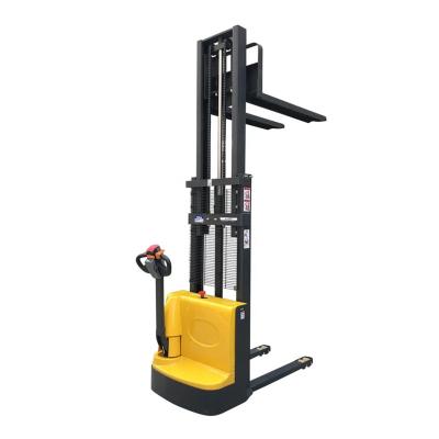 China Hotels 3 Tons Loading Electric Walkie Stacker Truck Full Electric Pallet Stacker Forklift for sale