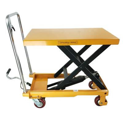 China Hotels New Arrival Hydraulic Stacker Manual Forklift Table For Lifting for sale