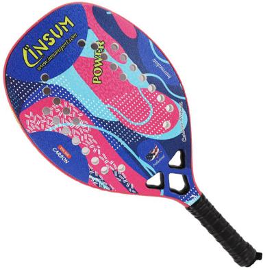 China 3K Carbon+Hard EVA OEM Logo Welcomed China Made 3K Carbon Beach Racket Set for sale