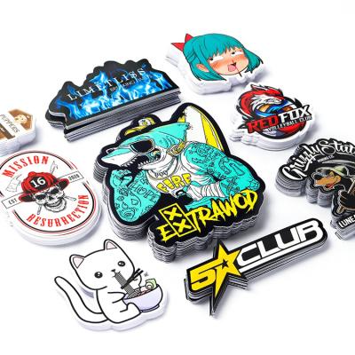 China Waterproof Manufacturing Adhesive Label Logo Design Die Cut Sticker UV Printing PVC Waterproof Vinyl Custom Stickers for sale