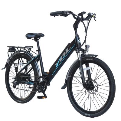 China Good Quality Aluminum Alloy Hybrid 26 Inch Motor Lady Hidden Electric Mountain Bike for sale