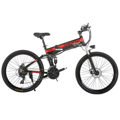 China Aluminum Alloy 26 Inch Powerful Lithium Battery Electric Folding Bicycle for sale