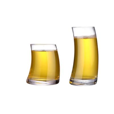 China Wholesale Creative Veil Shaped Crystal Wine Glass Cocktail Whiskey Beer Juice Drinking Glasses KOREAN Amazon Success for sale