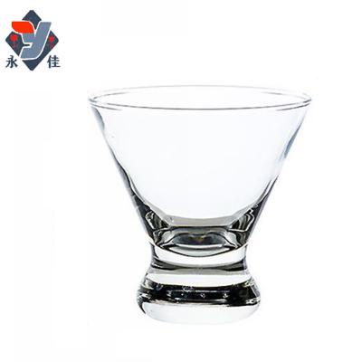 China Wholesale KOREAN Wholesale Cheap Clear Fancy Juice Ice Cream Glass Event Party Bar Glass Cup Dessert for sale