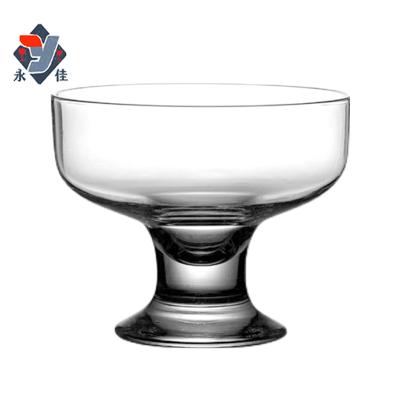 China Viable Glass Tulip Milkshake Ice Cream Cup for Dessert Waffle Ice Cream Bowl Latte Glass-to-Glass Ice Cream Bowl for sale