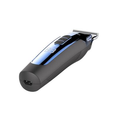 China Electric LED Clipper Type-C Charging Black Hair Trimmer T Blade Clipper for sale