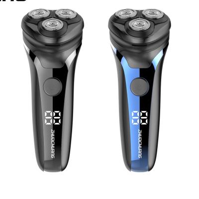 China Hot Selling Amazon Triple Blade Face Hair Remover Multifunctional USB Blade Waterproof Men's Electric Shaver for sale