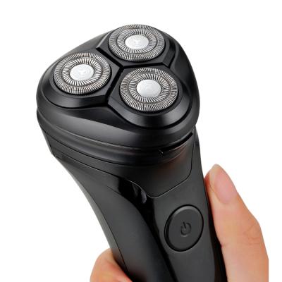 China Hot Selling Amazon Triple Blade Face Hair Remover Multifunctional USB Blade Waterproof Men's Electric Shaver for sale