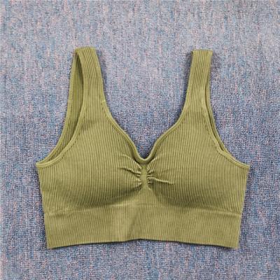 China Wholesale Gymonna 2022 Sports Bra Activewear Workout Seamless Home Gym Crop Top For Women for sale