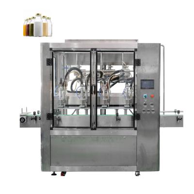 China Automatic Food Milk Juice Bottle Filler Production Line Tracking Filling Machine for sale