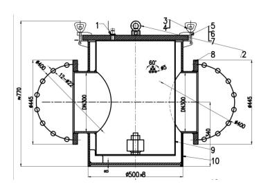 Cina Marine Sea Water Filter, Marine Suction Coarse Water Filter AS300 CB/T497-2012 Production Process Diagram in vendita