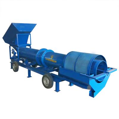 China Mineral Washing Equipment China Gravel Stone Gold Washing Plant Gold Trommel Mining Alluvial Ore / Scrubber for sale