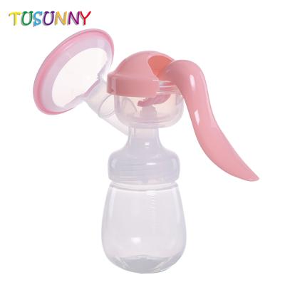 China Newest BPA Free Manual Breast Pump With A PP Bottle Breast Pump for sale