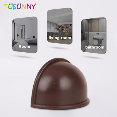 China Eco-freindly Chinese transparent plastic home decoration zinc safety door aluminum good quality middle stopper for sale