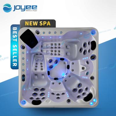 China Scandinavian LELESPA Outdoor Jets Large Led Tub Adult Spa 5 Person Hot Tub , Spas For Hotel for sale