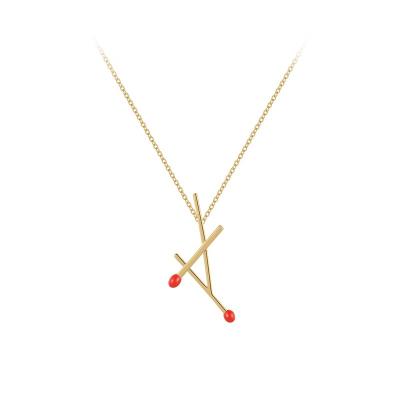 China FASHIONABLE Match Pendant Necklace Original Design 18K Gold Plated Brass Jewelry For Women Gold Color Gift Necklaces Party P223353 for sale