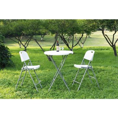 China Modern white plastic foldable banquet barbecue camping picnic folding table bar supply plastic table for sale