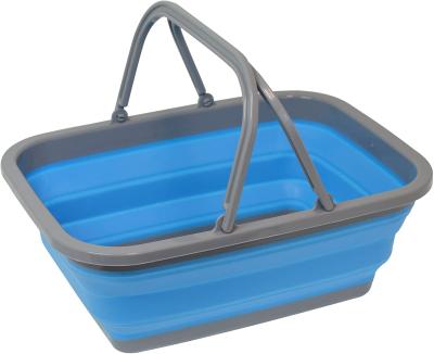 China Convenient Collapsible Plastic Collapsible Silicone Multi Function Market Storage Shopping Basket for sale