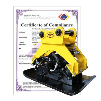 China Construction Excavator Hydraulic Vibrating Plate Compactor for sale