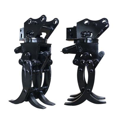 China Truss High Quality Hydraulic Log Grapple For Excavator Rotation Grapple For Sale for sale