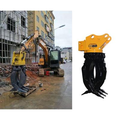 China Farms Hot Selling Heavy Duty Versatile Log Grapple For Excavator for sale