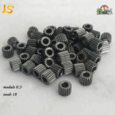 China Customized Factory Metal Spur Gears Small Modulus 0.3 for sale