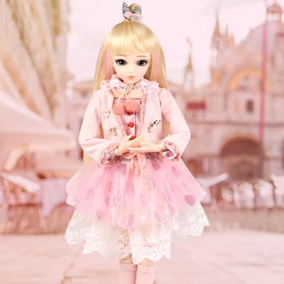 China Toy Killy Fashion Official Cartoon Style 1/3 BJD Joint Doll With Makeup Face Hair Eyes Clothes Size 60cm Girls Gift Custom Collection for sale