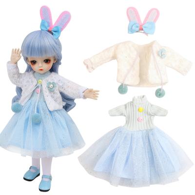 China Cartoon Toy Aongneer BJD Dolls Accessories Full Set Clothes Set For 1/6 Toy Doll Stocking Dress Underpants Outfits For 30CM Dolls for sale