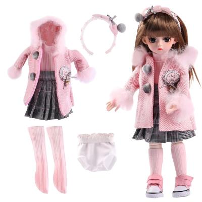 China Cartoon Toy Aongneer BJD Dolls Accessories Full Set Clothes Set For 1/6 Toy Doll Stocking Dress Underpants Outfits For 30CM Dolls forWinter for sale