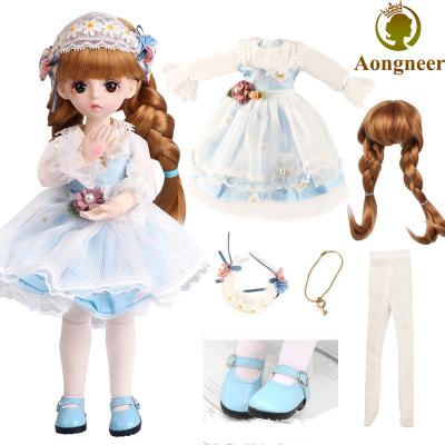 China 12 Inch BJD Dolls Accessories Full Set Clothes Cartoon Toy Set For 1/6 Toy Doll Stocking Dress Underpants Outfits For 30CM Dolls For Garden for sale