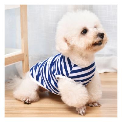 China Manufacturer Direct Pet Clothes, Cats, Dog Clothes, Pet Stripe Sleeveless Shirt Sustainable Pet Apparel for sale