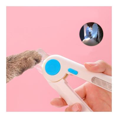 China Factory Price Stocked Pet Nail Scissors LED Light Up Animal Manicures Smart Pet Grooming Fast Delivery Cats And Dogs Nail Scissors for sale