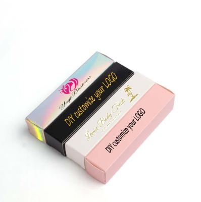 China Recyclable Small order hot sale DIY customized LOGO lipstick tube lip gloss tubes packaging box for sale