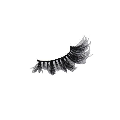 China Crisscross Mink Fur False Eyelashes Wholesale 100% Private Label Customize Packaging Real 3D Mink Eyelashes for sale