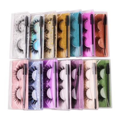 China New Arrival Thick Silk Faux 3d Mink Eyelashes Curelty Free Vegan Eyelashes for sale