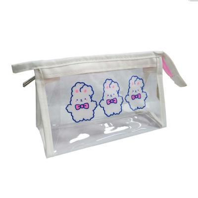 China Fashion Fashion Clear PVC Makeup Bag Custom Cosmetic Bag With Logo for sale