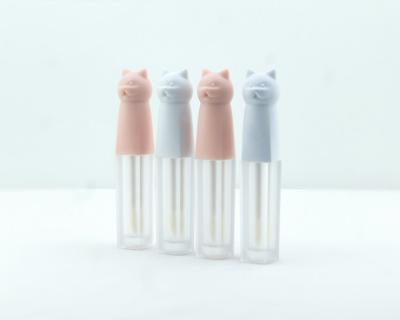 China New 2020 Cute High Quality Cat Lip Enamel Tube 3ml Lip Gloss Tubes Lip Gloss Tube for sale