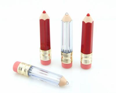 China High quality beautiful pencil modeling 5ml empty lip gloss tube lip gloss tube can be customized logo for sale