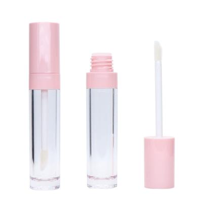 China High quality cosmetic pink lip gloss packaging 8ml empty transparent tube lip gloss tube lip color tube for sale