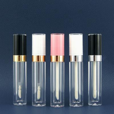 China High quality wholesale multicolor cover around lip gloss tube lip gloss tube clear cavity tube for sale