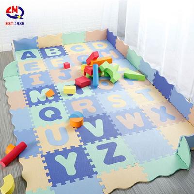 China 54 Piece Set Non-Toxic EVA Foam Interlocking Crawling Mat Child Education Floor Alphabet Puzzle Baby Play Mat for sale