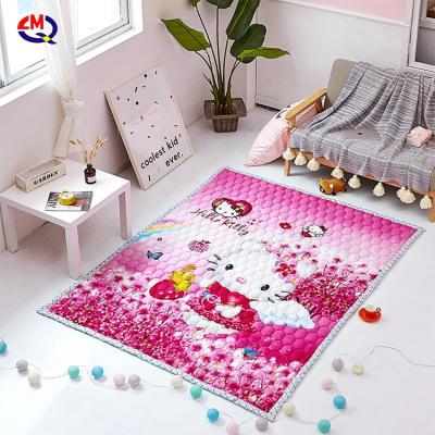 China High Quality Custom Print Rug Non-Toxic Eco-friendly End Skin Baby Play Mat Soft Crawling Mat For Sale for sale