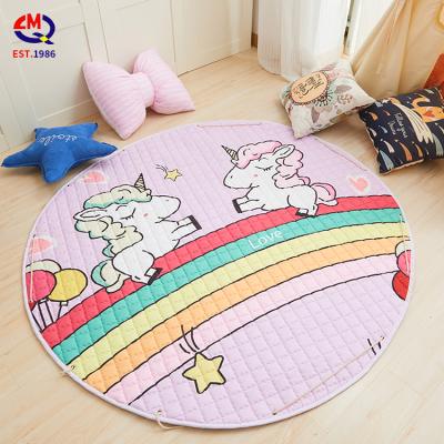 China CIS Minimalist Nordic Children's Cartoon Round Carpet Hanging Basket Mat Studio Photo Outdoor Tent Carpet Can Be Washed for sale