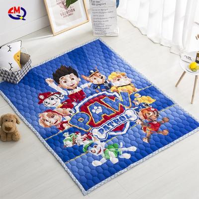 China Factory Price Non-Toxic Soft Cotton Filled Thicken Carpet Baby Play Crawling Mat for sale