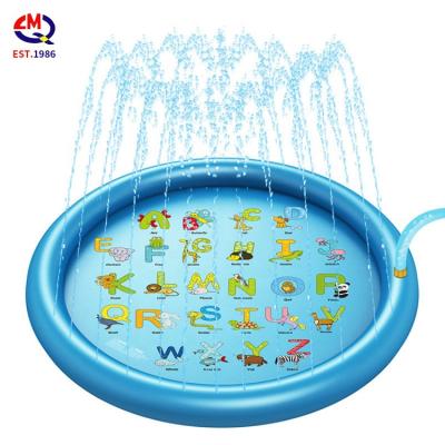 China Eco-friendly Custom Design Inflatable Sprinkler Pad Splash Play Mat Water Protection Splash Play Mat For Kids for sale