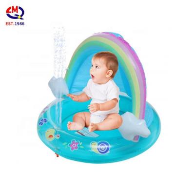 China Custom Water Sports Outdoor Inflatable Sunshade Paddling Pool Equipment Plastic Baby Infant Play Eco-Friendly Water Pools for sale