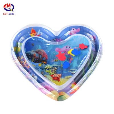 China Premium Baby Tummy Game Toy Protection Water Fun Inflatable Water Play Mat Perfect Weather Eco-friendly for sale