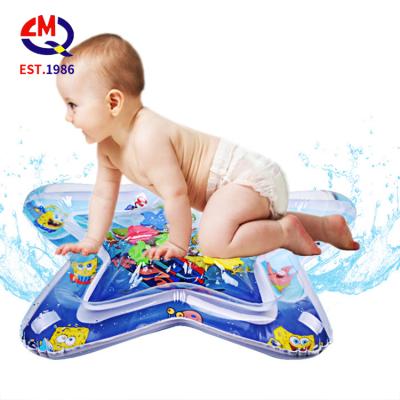 China Eco-Friendly Water-Filled Tapping Pad For Babies Kids Tummy Safe Baby Patted Protective Water Cushion Play Inflatable Water-Filled Mat for sale