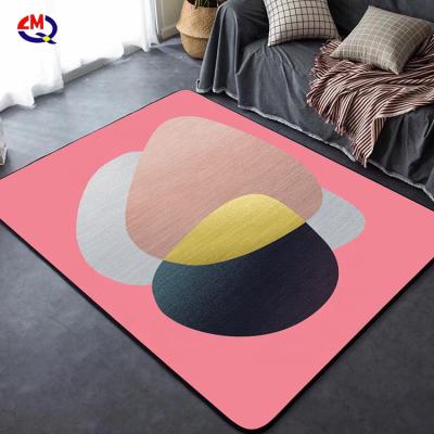 China Factory new design soft velvet surface natural rubber baby play mats direct sale non-toxic non-toxic home mat for sale