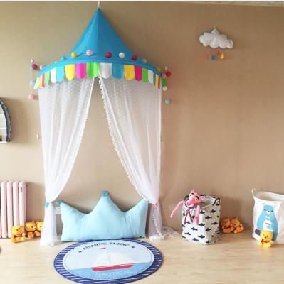 China Toy Boys Girls Bed Curtain Canopy Kids Room Decoration Soft Circular Baby Crib Around Mosquito Net Tent Curtains for sale